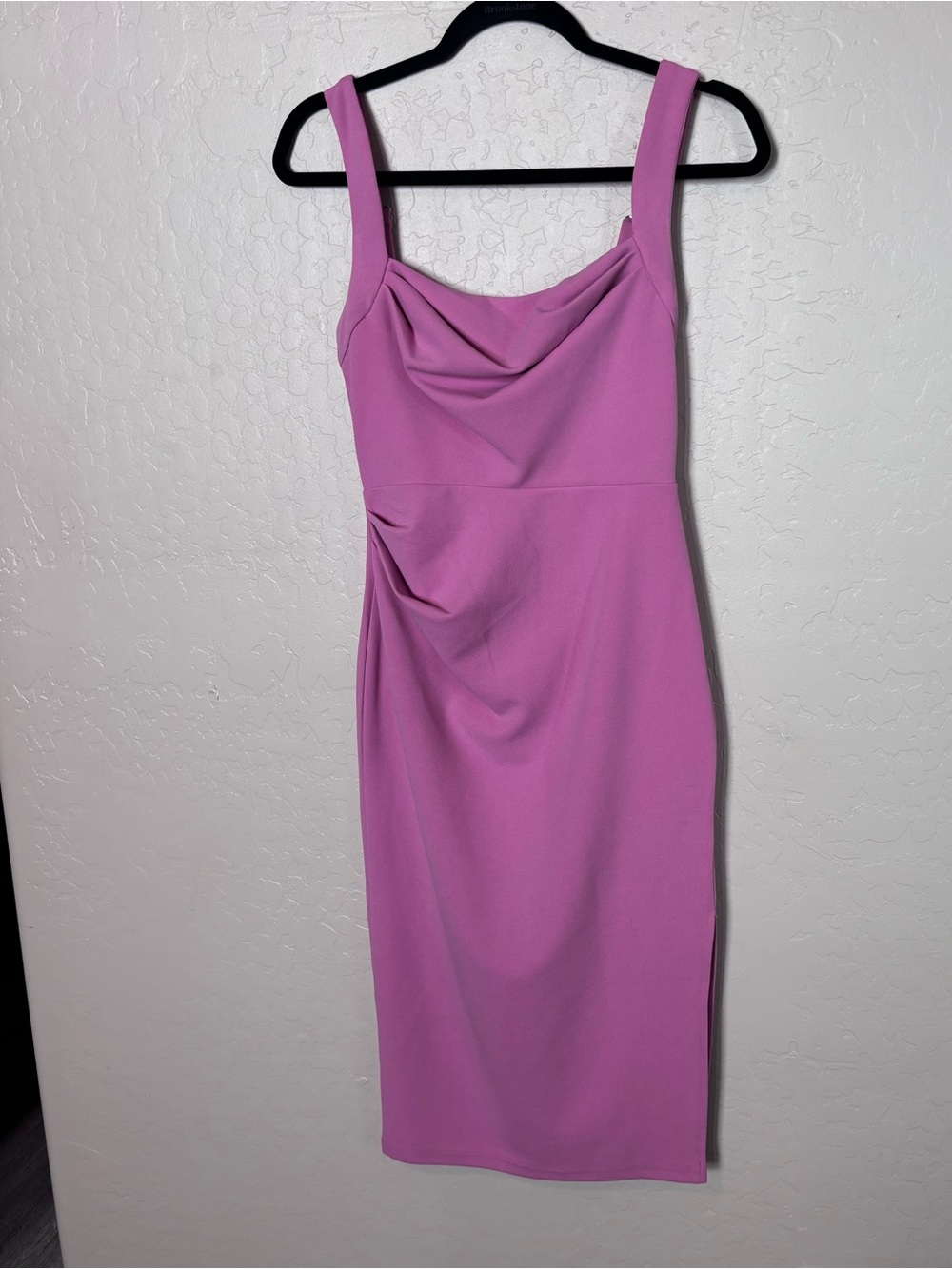 Hello Molly Pink Cowl Neck Midi Dress Women's Small - Picture 3 of 11